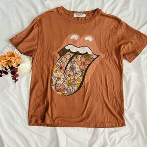 Daydreamer be Free People Rolling Stones graphic tee